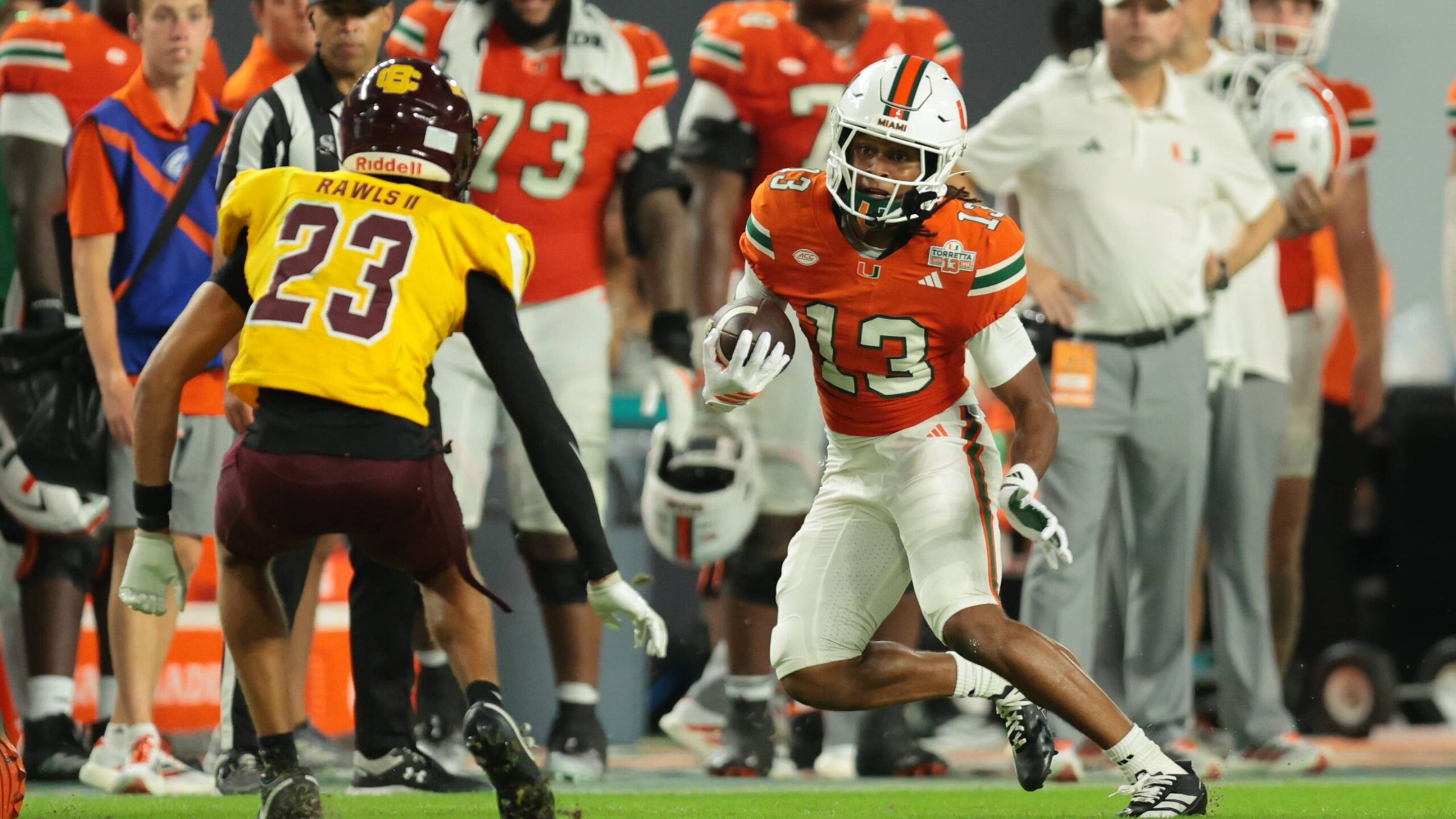 Daylyn Upshaw can turn Miami’s WR3 race into a season-long rotation